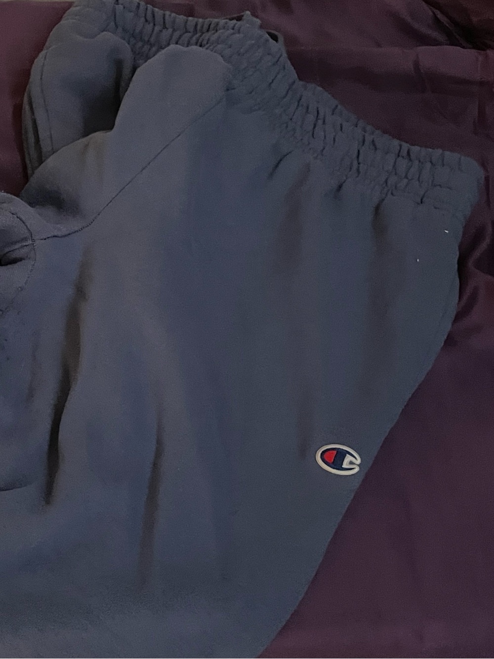 Champion Navy Blue Sweatshirt with Red & White Trim